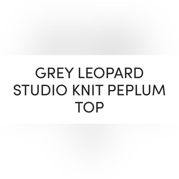 Torrid Grey Leopard Print Studio Knit Top - Picture 8 of 10